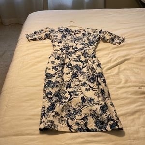 ASOS Blue and White Flower Dress